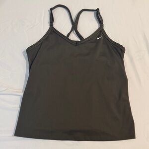 Nike Army GreenStrappy Athletic Tank